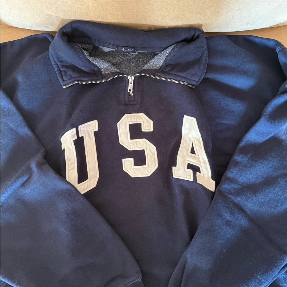 Brandy Melville Navy USA Sweatshirt